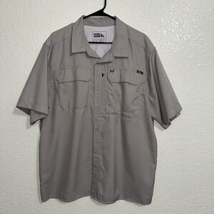 Eddie Bauer Light Gray Button-Up Shirt
